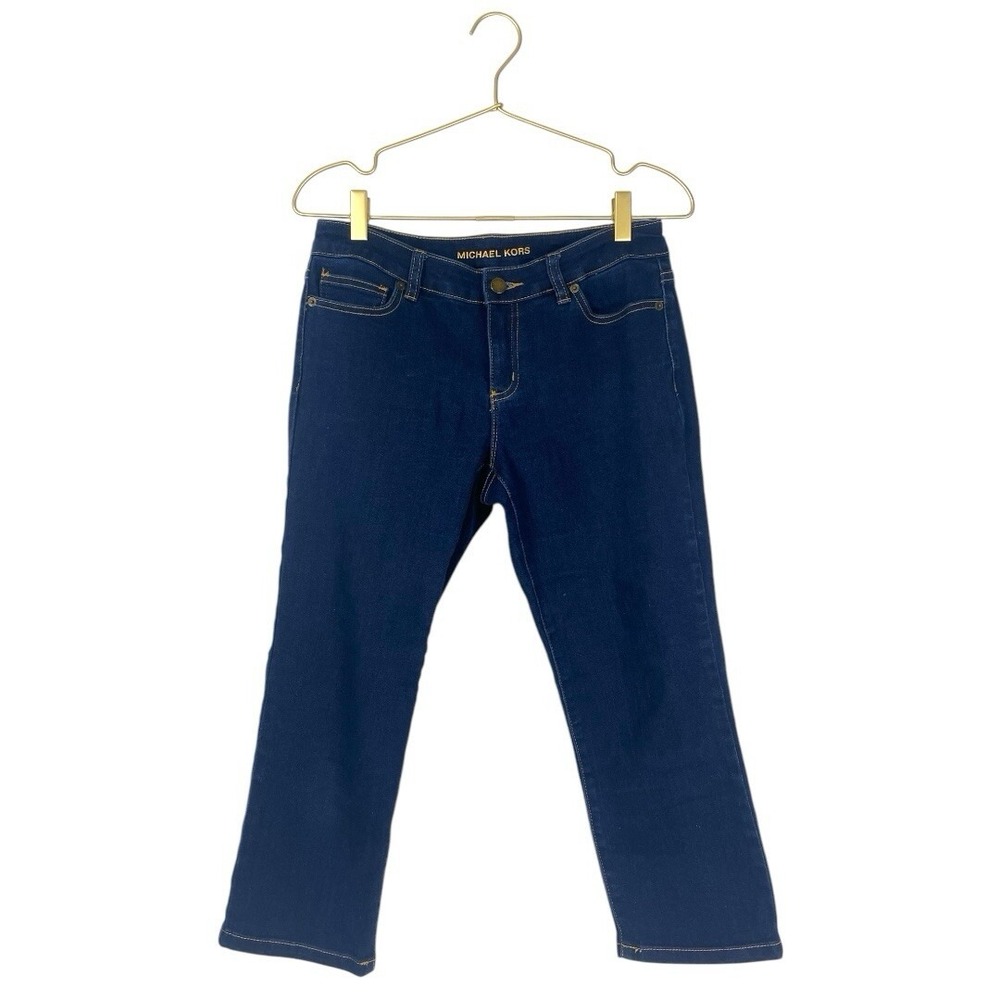 Michael Kors Dark Wash Denim Jeans Slim Fit Classic Style Women's 343